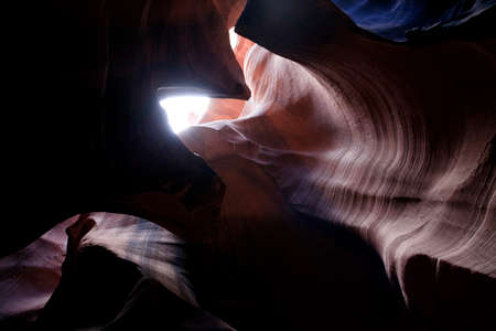 Page, Arizona / USA - August 05, 2015: Rock formations inside Upper Antelope Canyon, Page, Arizona, USAのeditorial素材