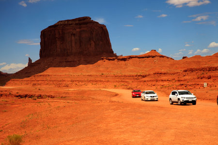 Utah/Arizona / USA - August 05, 2015: The Monument Valley Navajo Tribal Reservation landscape, Utah/Arizona, USAのeditorial素材
