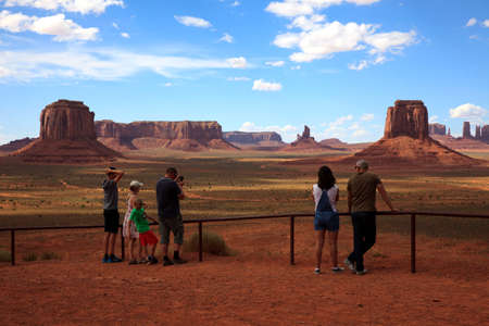 Utah/Arizona / USA - August 10, 2015: The Monument Valley Navajo Tribal Reservation landscape, Utah/Arizona, USAのeditorial素材