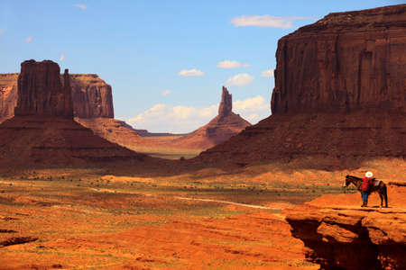 Utah/Arizona / USA - August 10, 2015: The Monument Valley Navajo Tribal Reservation landscape, Utah/Arizona, USAのeditorial素材