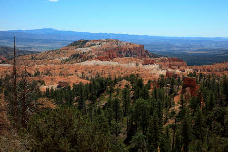 Utah / USA - August 22, 2015: View of hoodoo and rock formationat at Bryce Point in Bryce Canyon National Park, Utah, USAのeditorial素材