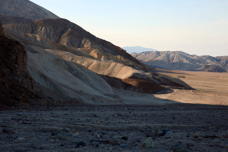 California / USA - August 22, 2015: The landscape at Golden Canyon in Death Valley National Park, California, USAのeditorial素材