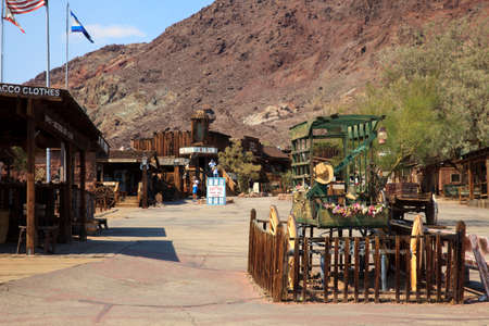 Calico, California / USA - August 23, 2015: Calico Ghost Town view, Calico, California, USAのeditorial素材