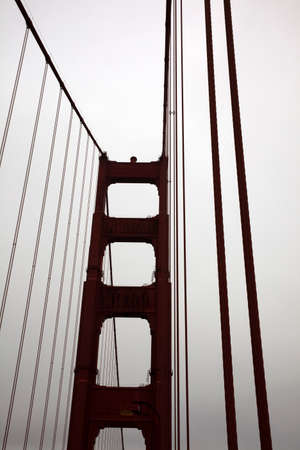 San Francisco, California / USA - August 28, 2015: The Golden gate Bridge, San Francisco, California, USAのeditorial素材