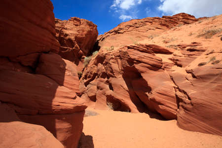 Page, Arizona / USA - August 05, 2015: Rock formations near Upper Antelope Canyon, Page, Arizona, USAのeditorial素材