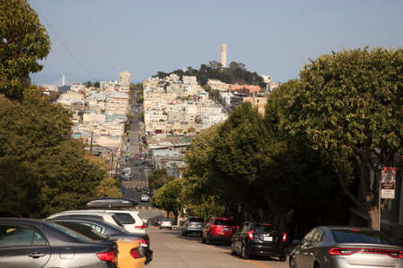 San Francisco, California / USA - August 25, 2015: San Francisco city, San Francisco, California, USAのeditorial素材