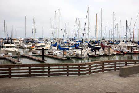 San Francisco, California / USA - August 25, 2015: Pier 39 view, San Francisco, California, USAのeditorial素材