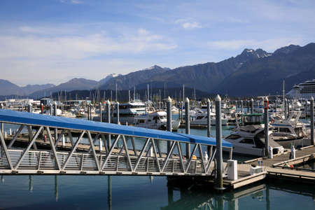 Seward, Alaska / USA - August 08, 2019: Seward port, Seward, Alaska, USAのeditorial素材