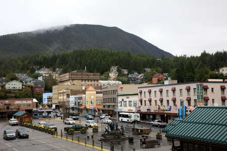 Ketchikan, Alaska / USA - August 15, 2019: Ketchikan town, Ketchikan, Alaska, USAのeditorial素材