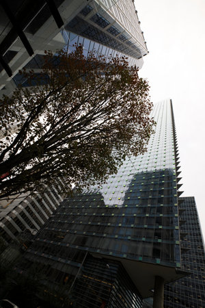 Vancouver, America - August 18, 2019: Vancouver building view, Vancouver, America