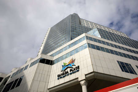 Vancouver, America - August 18, 2019: Vancouver building view, Vancouver, Americaのeditorial素材