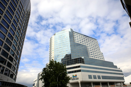 Vancouver, America - August 18, 2019: Vancouver building view, Vancouver, America