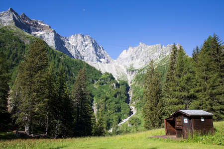 Formazza (VCO), Italy - June 25, 2020: The landscape near Lake Vannino, Formazza Valley, Ossola, VCO, Piedmont, Italyのeditorial素材