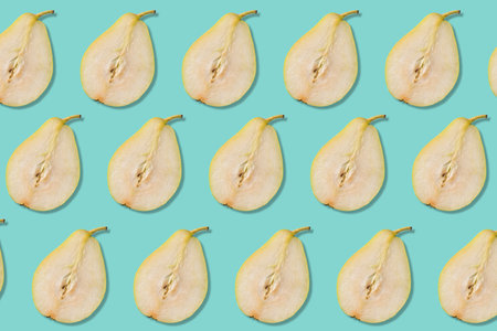 Creative layout made of pearl. Flat lay. Food vegan concept.の写真素材