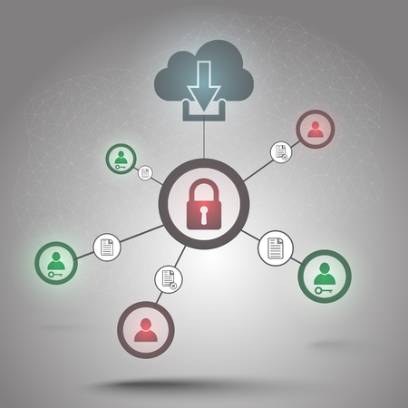 Network security conceptのイラスト素材