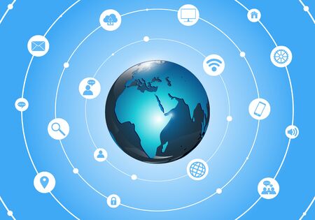 Global Communication Conceptのイラスト素材