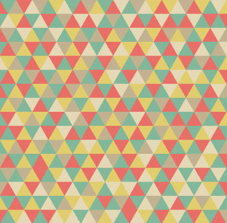 Geometric Patterns Triangles Shape.Color Retro style. Design for artwork, poster,flyer, product, fabric print,website, banner, business, presentation, branding, package, wallpaper,backgroundのイラスト素材