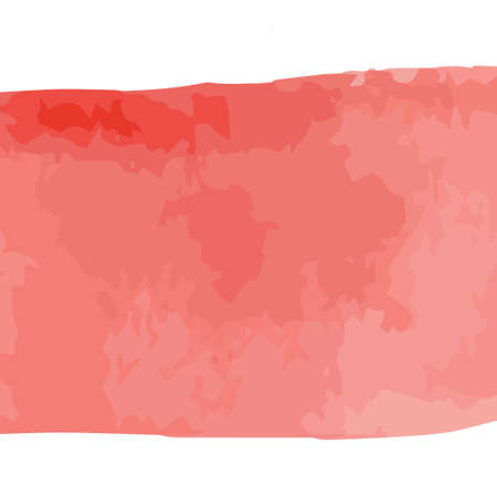 watercolor abstract background texture. Red watercolour hand paint with a brush. ink stains elements for design. vector illustration.のイラスト素材