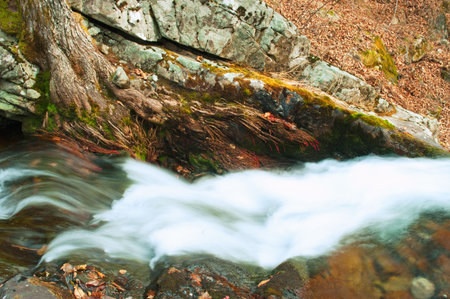 Falls Voroshilovsky near Nakhodka sity in Russia