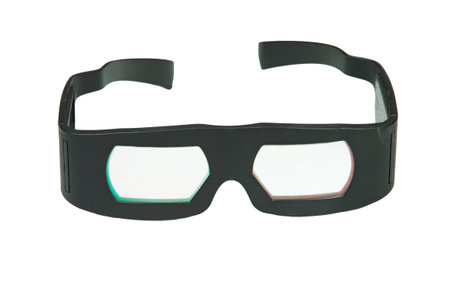 3D Glasses Isolated Against White Background perfect for movie related material