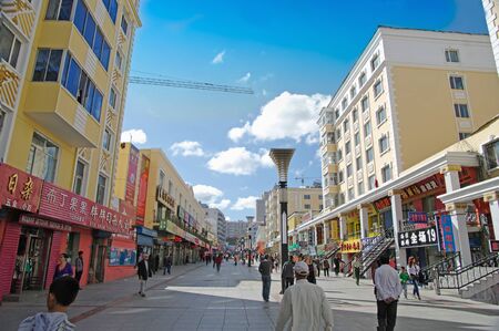 SUIFENHE, China city ââon the border with Russia.のeditorial素材