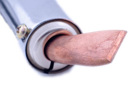 Soldering Iron  tool on the white backgound