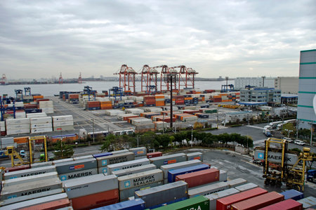 Container terminal company Maersk Tokyo Japan 14.12.2009