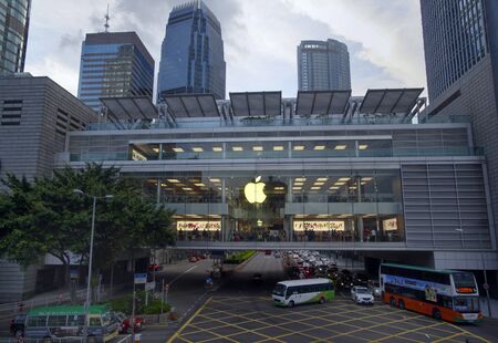 Hong Kong China 1.08.2018 Specialized Apple Store in Hong Kongのeditorial素材