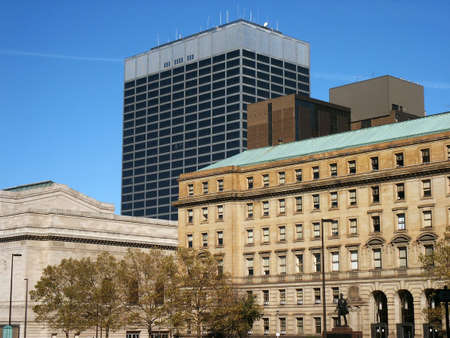 Melange of urban architectural stylesの写真素材