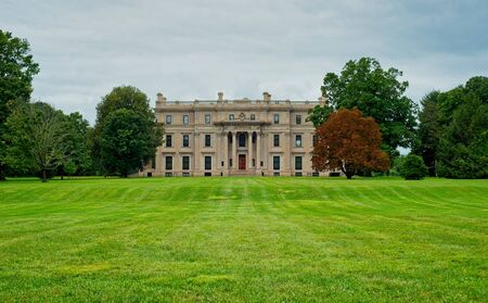 Hyde Park, NY: Vanderbilt mansion and estate, once the smallest property owned by the Vanderbilt family, is now run by the National Park Service and open to visitors.のeditorial素材