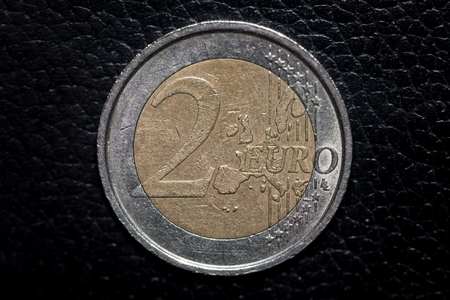 Two euro coinの写真素材