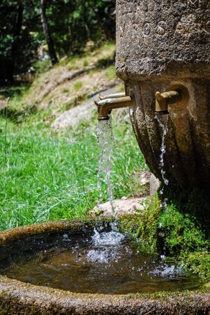water fountain in the parkの写真素材