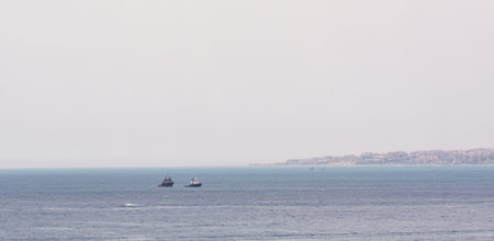 tugboat on the sea of Malaga