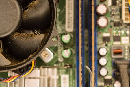 Dirty computer fanの写真素材