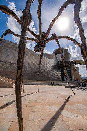 Bilbao, Basque Country, Spain; 07/13/2016; Mama (giant spider) sculpture in front of the famous...