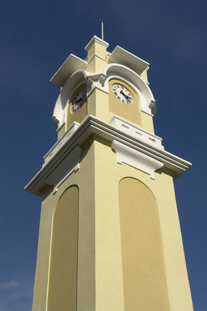                                Tower clock in Xanthi town, Greece