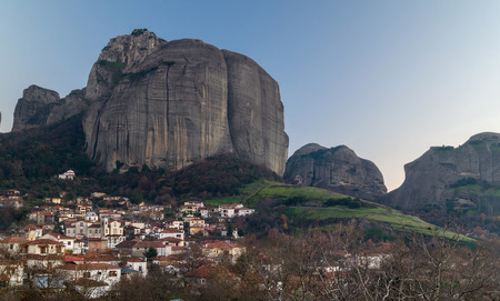 Hanging monastery at Meteora of Kalampaka in Greece.のeditorial素材
