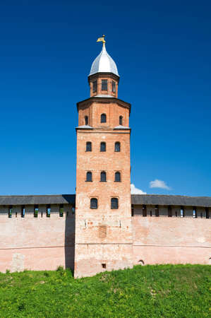 Tower Kokui Novgorod Kremlin, sunny day. Russiaの写真素材
