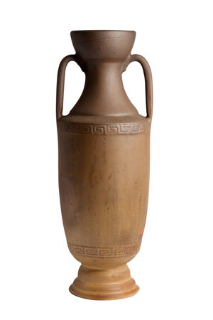 Ceramic products of foremen of Russian North  Isolated on white backgroundの写真素材