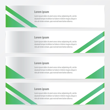 moden banner  design green colorのイラスト素材