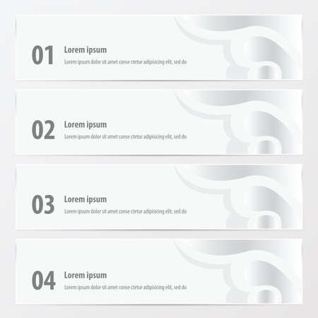 banner design  art style  white colorのイラスト素材