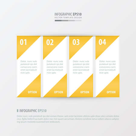 vector banner  yellow colorのイラスト素材