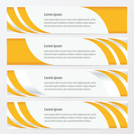 banner    yellow colorのイラスト素材