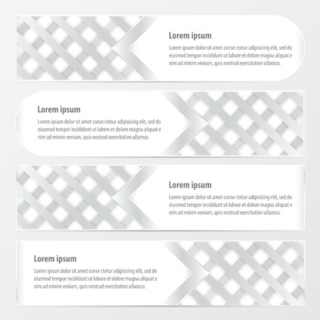 weave banner vector  white colorのイラスト素材