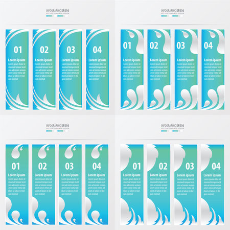 vectors banner and template blue colorのイラスト素材