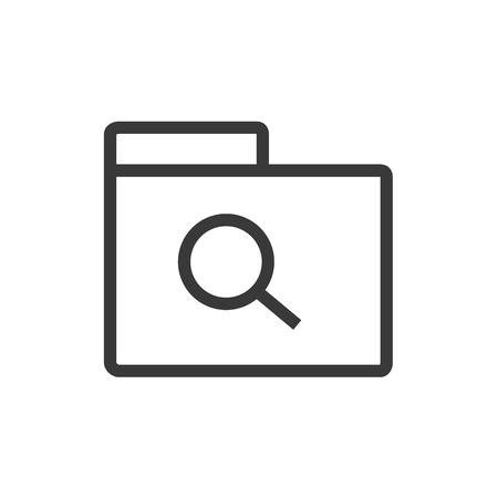 Folders icons line styleのイラスト素材