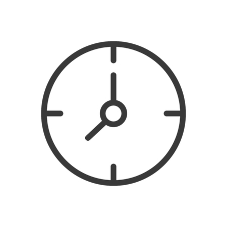 Clock icon design line styleのイラスト素材