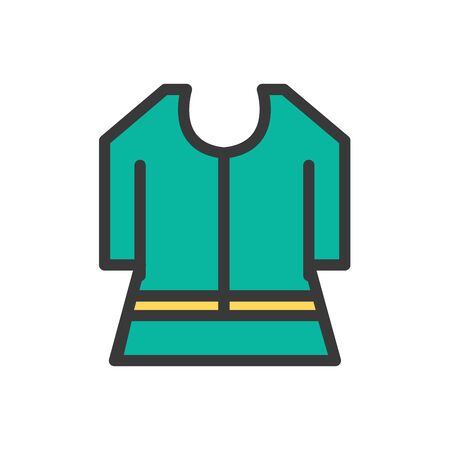 Office uniform vector icon cartoonのイラスト素材
