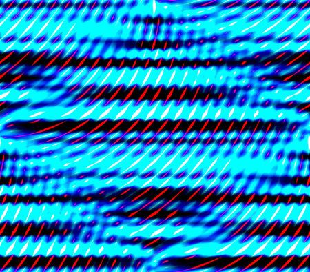 Abstract seamless background pattern of rows placed strips and dots, spots of white and red, blue...