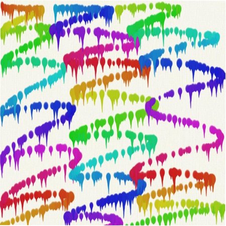 Abstract pattern of vertical and horizontal colored stripes and dots of red and yellow and green and blue flowing colorsのイラスト素材